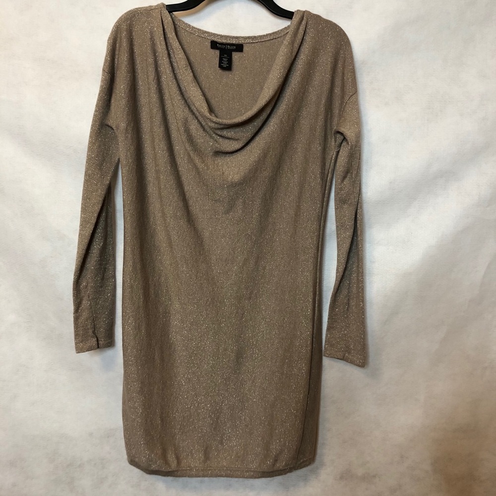 WHBM Cowl Necked Shimmer Sweater Dress Size XS